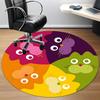 1pc Colorful Cats Office Round Area Rug, Under Office Chairs Bedroom Living Room Home Decor, Room Deco