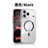 Applicable To iPhone11PM Magnetic Transparent Mobile Phone Case Apple 11 All-inclusive PC Carbon Fiber Texture Magnetic Mobile Phone Case