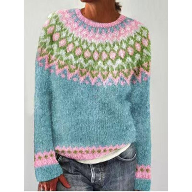 TIFICY Maglioni a girocollo a maniche lunghe per autunno e inverno, moda donna