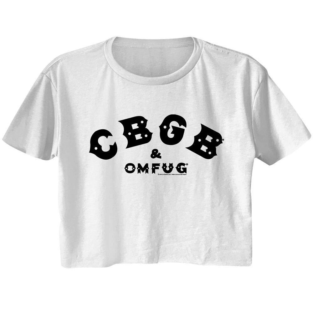 CBGB OMFUG Vintage Logo Women s Crop T Shirt 2XL