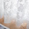 1PC LOZUJOJU White Lace Knitted Small Floral Chiffon Curtain for Living Room Bedroom Balcony Home Decor