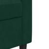 3 Piece Sofa Set with Cushions Dark Green Velvet