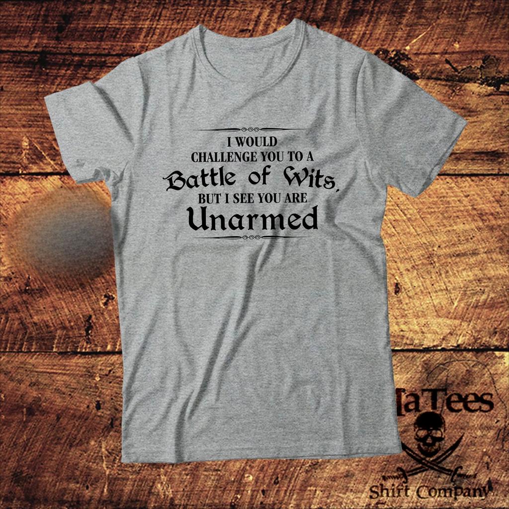 Ich würde dich zu einem Duell der Köpfe herausfordern, aber ich sehe, du bist unbewaffnet Herren Trainingsanzug T-Shirt Sommer Freizeit Sportbekleidung Pullover Tops