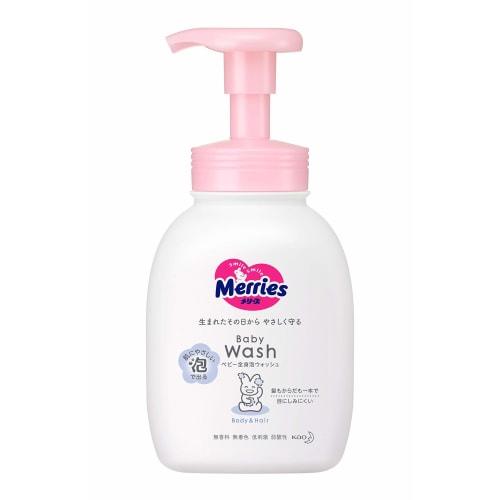 

Merries Baby Body Foaming Wash, Unscented, Suitable for Newborns and Up (Pump Included), 400ml