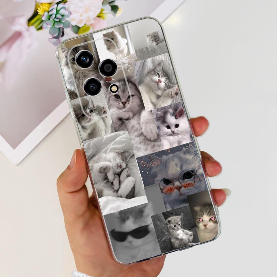 For Honor 200 Lite Phone Cover Case Cool Cartoon Dragon Space Man Cute Cat Funda Soft Clear Silicone Huawei Honor 200 Pro 200 5G