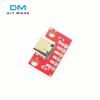 1/5PCS USB Type C Connector Board 3.1 Serial Basic Breakout Female Connector Breakout Board Red Adapter Board With Row Needles