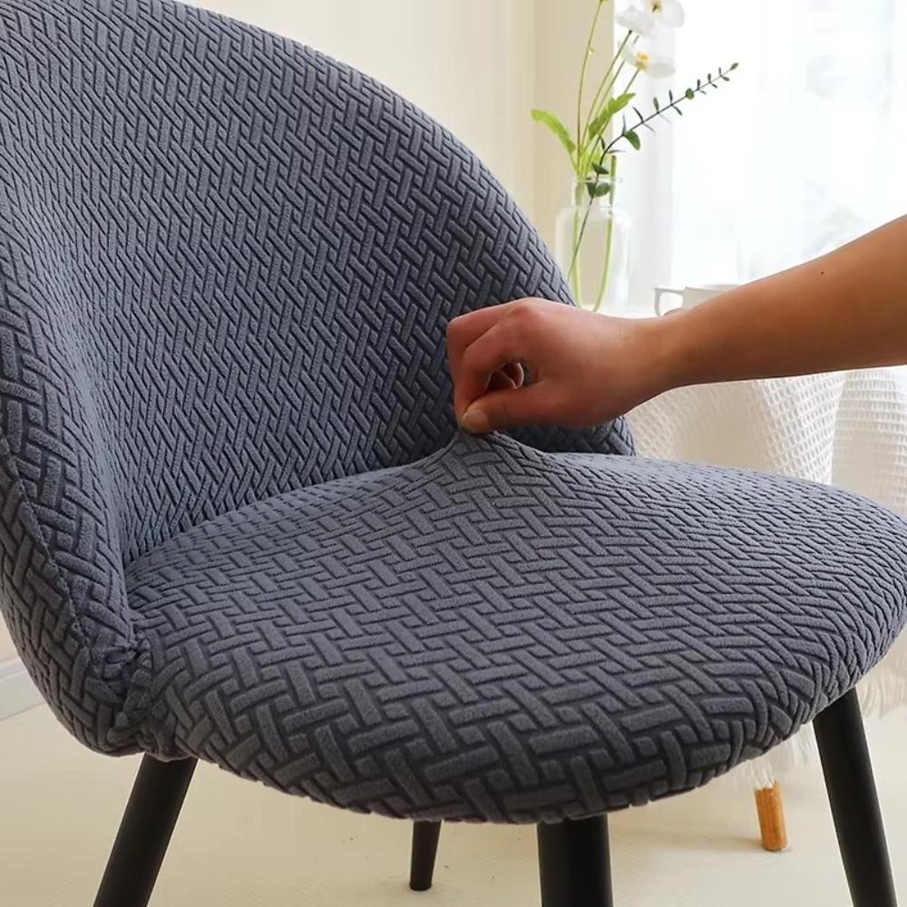 Anti-slip Integrated Seat Cover Curved Duckbill Stool Slipcover  for Home Banquet Wedding