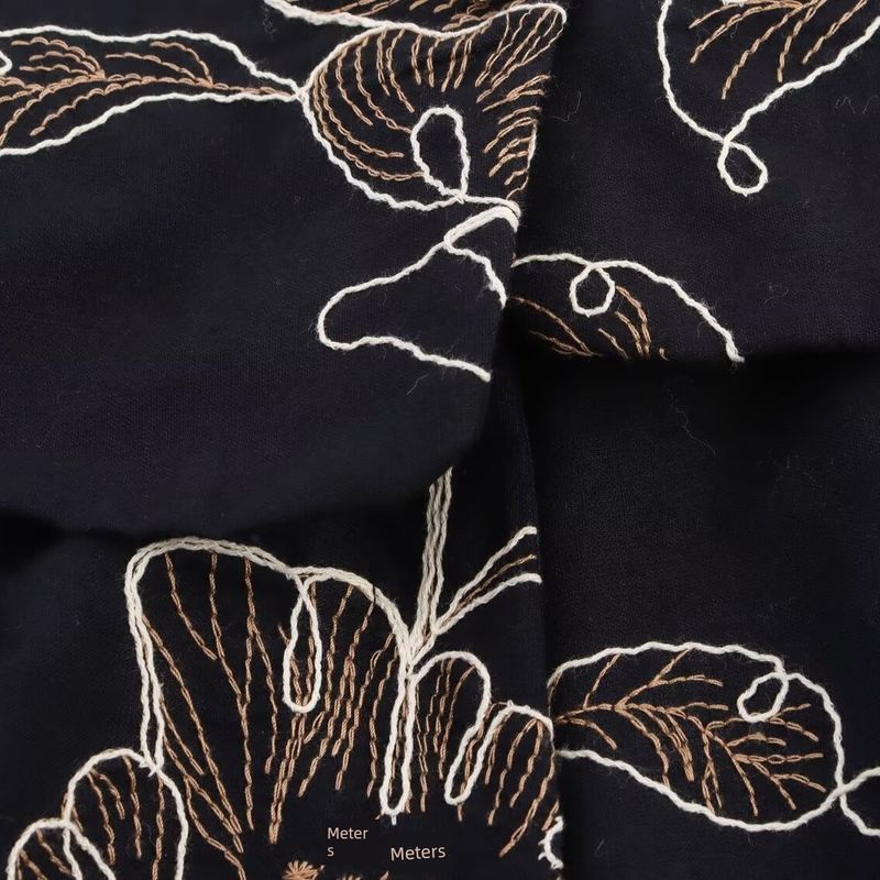 Kaslead New Women Clothes Western Style Fashion Simple Flower Embroidery Jumpsuit 8413717