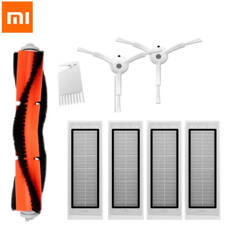 

XIAOMI HEPA фильтр, основная щетка, комплект аксессуаров для пылесоса для Xiaomi Mi 1S, запчасти для робота-пылесоса для Roborock S50 S51 S6
