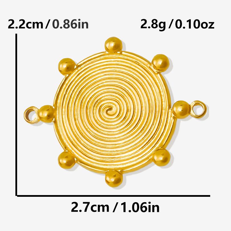 6pcs/Lot DIY Sun Moon Star Pendant Charm PVD Stainless Steel Charms For Jewelry Making Bulk Crescent Materials To Make Bracelets