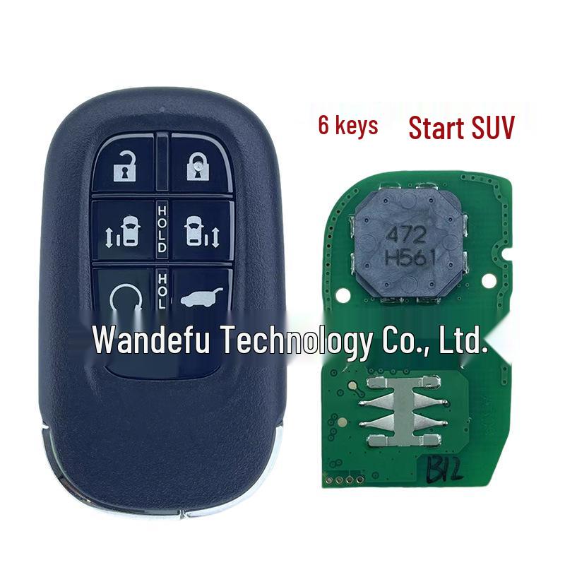 Compatible Honda Civic Accord CRV HRV Haoying Remote Key, 4A Chip 433MHz KR5TP-4 Frequency.