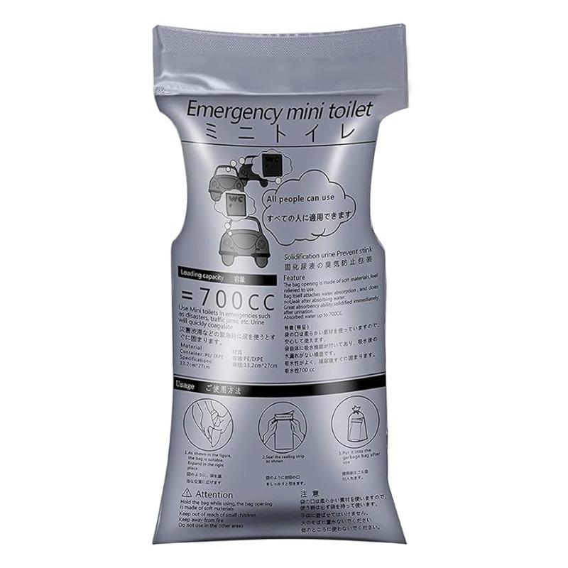 

Портативный мочеприемник - Одноразовая бутылка для мочи для мужчин и женщин, для использования на открытом воздухе, в путешествиях, при рвоте и недержании, компактный туалет 1pcs серый