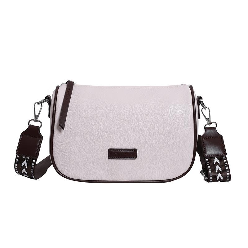 

New fashion niche design wide shoulder underarm pillow bag small square bag women s bag trendy simple single shoulder oblique span bag белый