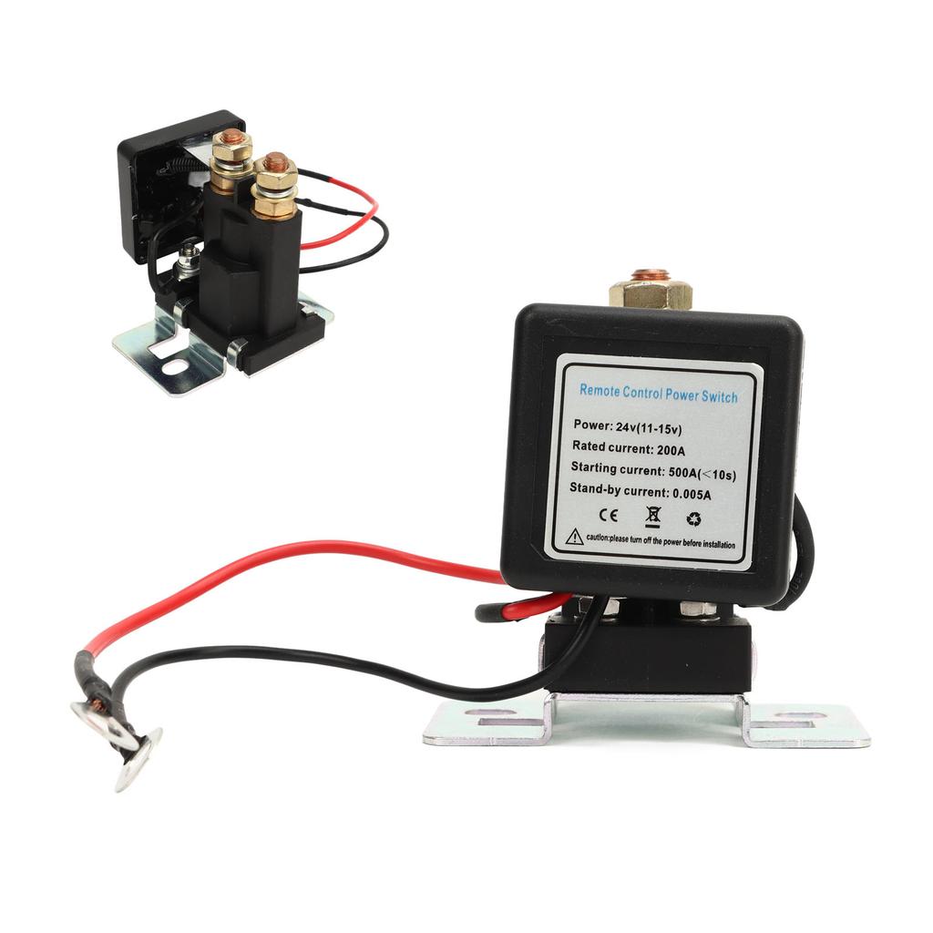 Car Battery Disconnect Switch High Current Master Battery Power Kill Disconnector Switch with 2 Remote Control 24V