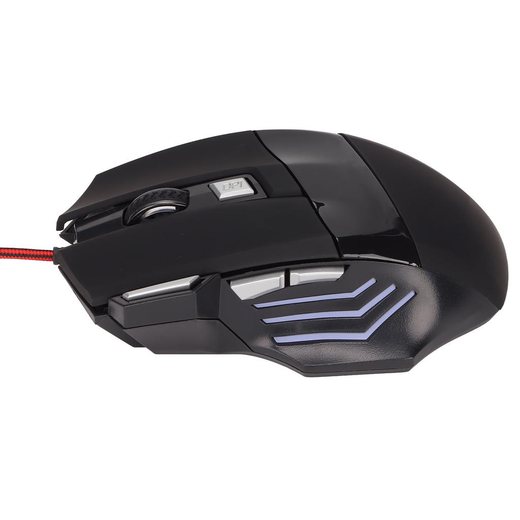Gaming Mouse RGB Backlit Ergonomic Design Adjustable DPI Plug and Play Accurate Control Wired