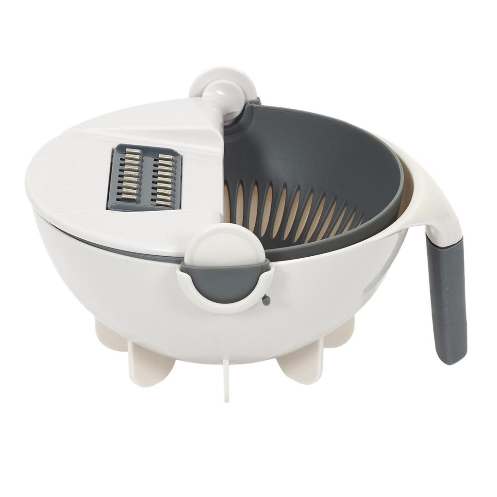Multifunctional Vegetable Grater With Bowl, 7 Interchangeable Blades