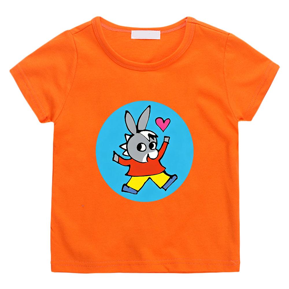 T-shirt per Bambini 100% Cotone Disegno Trotro Stampa Anime T-shirt 2-12 Anni Manica Corta Carina Ragazzi Ragazze Quotidiana Casual Toddler Estate