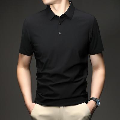 Summer Short Sleeve Polo Shirt Men's Business Casual Lapel Collar Versatile Sports T-Shirt