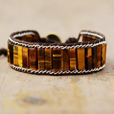 BLINGBAY Damen-Armbänder, neues Naturstein-Leder, handbesetztes gewebtes Armband, Mädchen-Party, Geburtstag, Schmuck, Geschenk