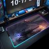 World of tanks Tappetino per Mouse RGB Tappetino per Mouse da Gioco Grande Tappetino LED Tappetino per Scrivania PC Tappetino per Mouse Luminoso Tappetini Grandi per Tastiera Tappeto da Tavolo Con
