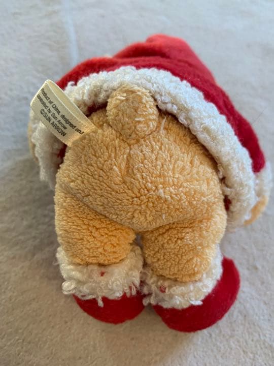 [USED] Santa Claus Teddy Bear Bear Beige Red