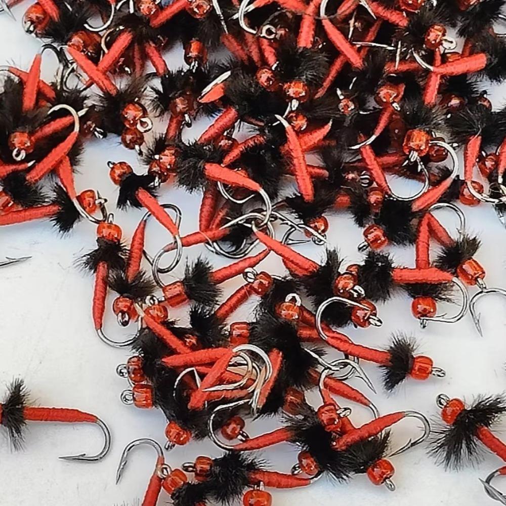 10pcs Bionic Design Bionic Fly Fishing Bait Insect Worm Flies Swim Baits  Fly Fishing