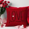 Red Love Valentine's Day Pillowcase Living Room Decorative Letters Pillowcase Sofa Bedroom Cushion