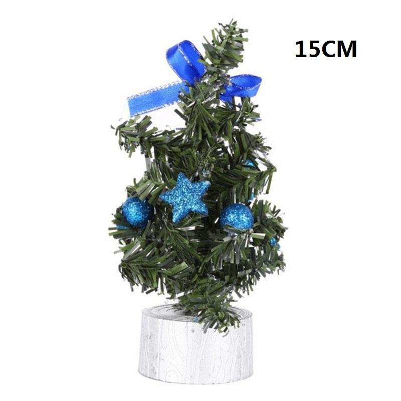 15/20CM Christmas Tree Xmas Tabletop Miniature Artificial Ornament For Home Decoration Christmas Pine Tree