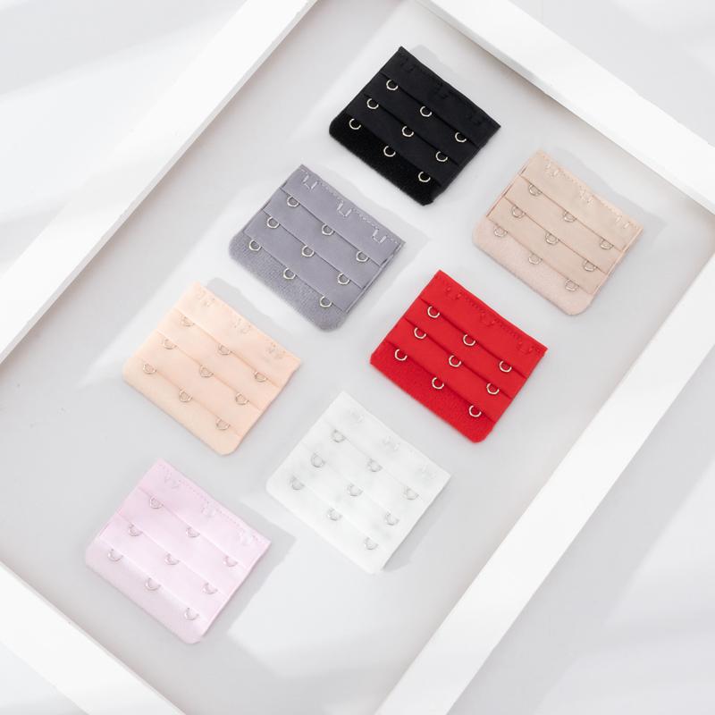100PCS Bra Extension Lingerie Strap Extender Replacement Womens Accessoires With 3 Hooks Bar Extender Buckle Extension Lingerie
