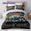Set Biancheria da Letto Personalizzato con Nome e Motivo Motörhead Copripiumino Federa Decorazione per la Casa Regalo (1 * copripiumino + 2 * federa, senza nucleo)