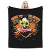 Terrifier Clown Happy Holliday Halloween Blanket Flannel Summer  Portable Super Soft Throw Blankets for Home Office Bedspreads