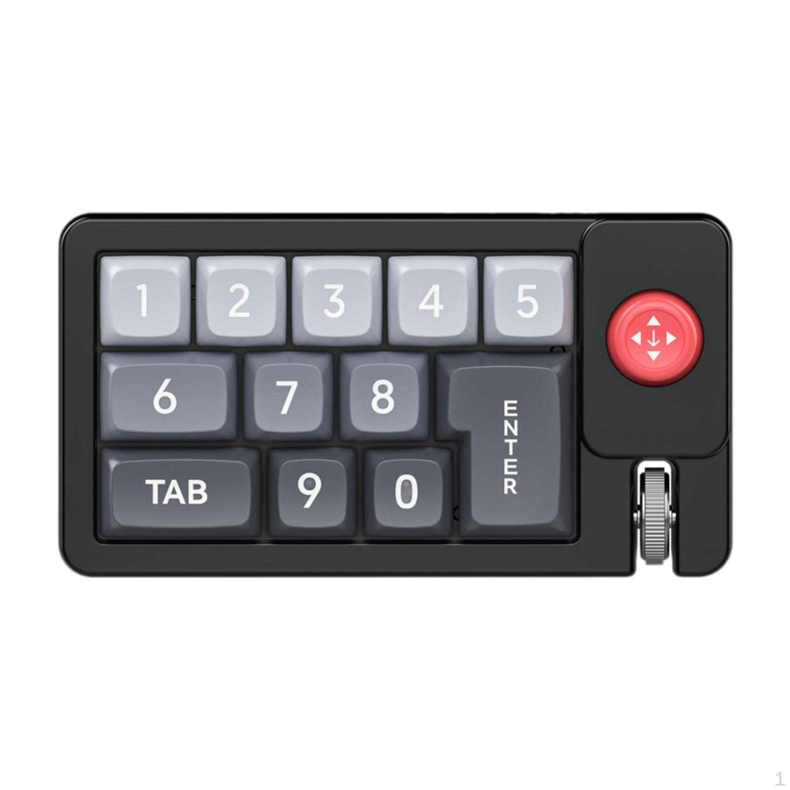 

Механическая игровая клавиатура с программируемой клавиатурой, 12 полностью заменяемыми клавишами, соединенными с джойстиком для чёрный