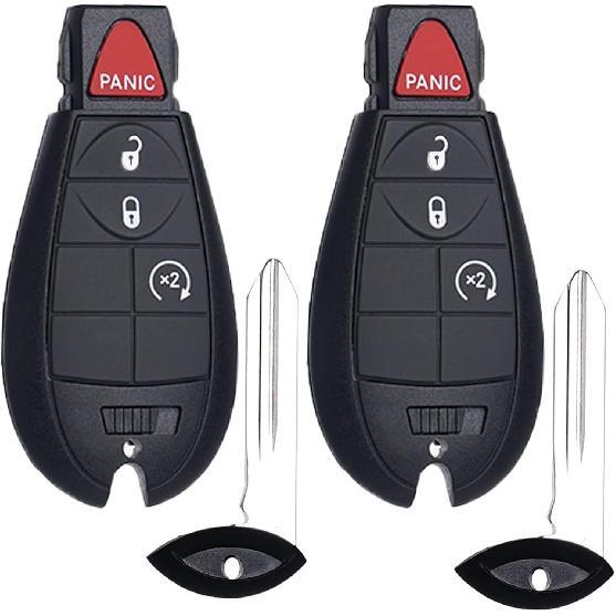 Key Fob FOBIK Keyless Entry Remote Start Control Replacement Fits for Dodge Ram 1500 2500 3500 HD 2013 2014 2015 2016 2017 2018 GQ4-53T 56046955