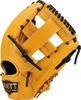 ZETT Youth Baseball Softball Ground Hero True Yellow BJGB76525F Glove, All-Around, Left-Handed Throw, (5400), Size Small,