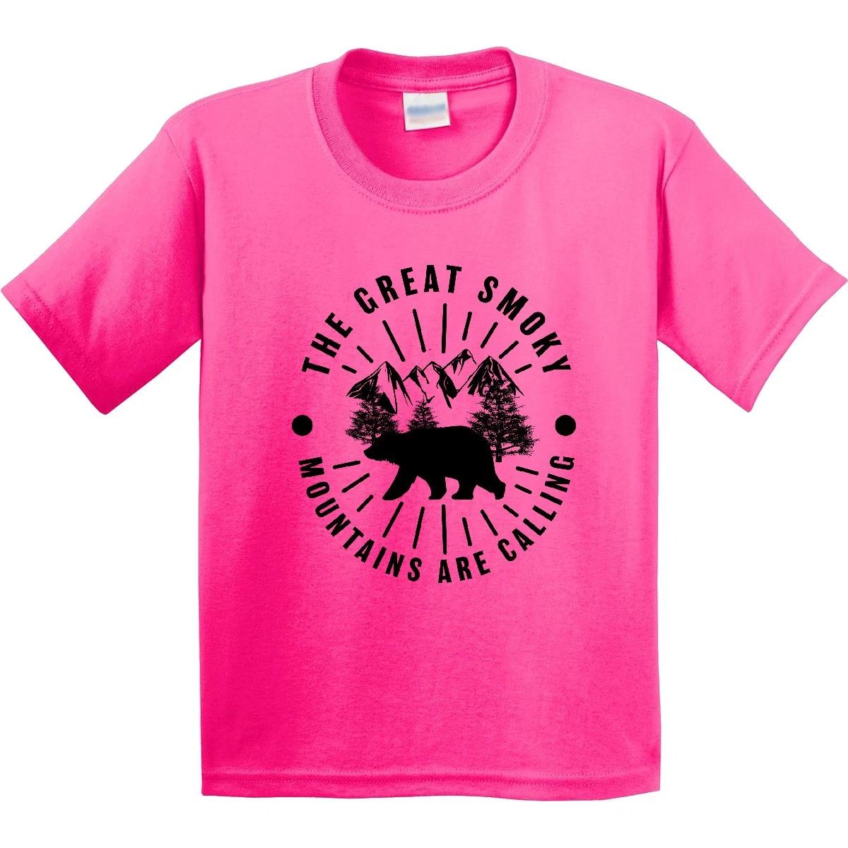 Inktastic The Great Smoky Mountains Are Calling Youth kids boys T-Shirt State Home Tee 160