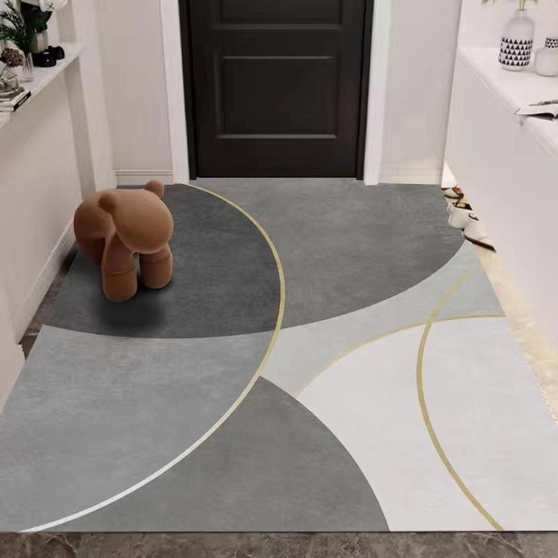 

Шкіряний килимок, який не можна мити. Новий удосконалений дверний килимок. ПВХ, який можна почистити та порізати. Брудостійкий килим. 80*100cm