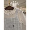 Chocola B Check Suspenders Romper  Ttomow01u 
