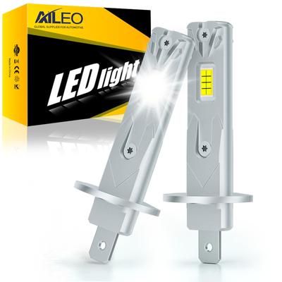 AILEO H1 LED Headlight, LED H1 Bulb, 20000lm, High Beam, Windless Fan, Non-Polarity, 6500K