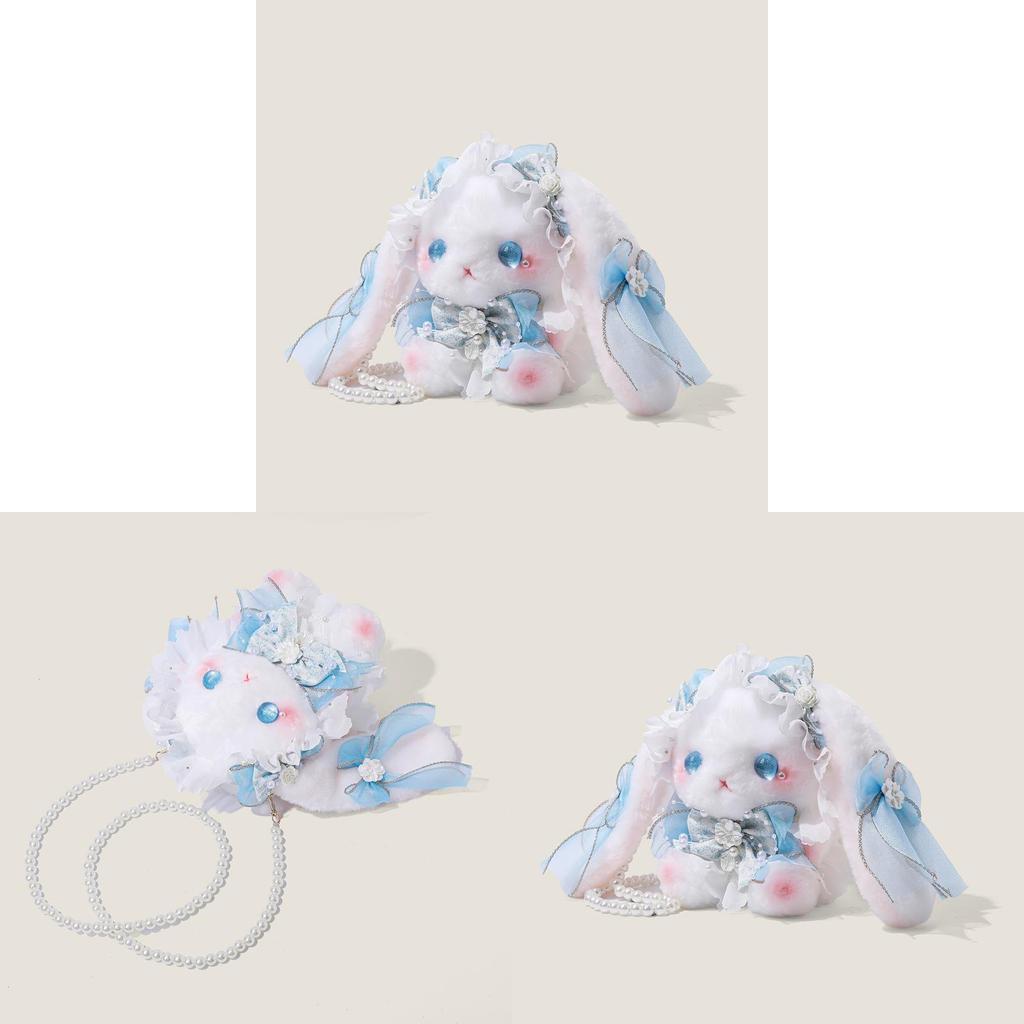 Rabbit Rabbit Mini Crossbody Bag With Pearl Chain For Daily Girls