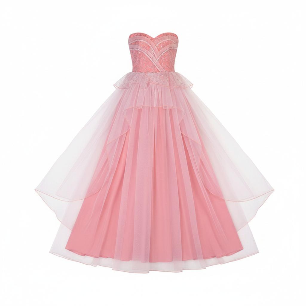 Cosplay Sleeveless Solid-Color Dress Lace-Panel Asymmetric Dress