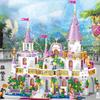 Girls Castle Building Blocks Kit Sweet Princess Style House City Model Diy Assembled Enlighten Bricks Toys Ornaments Children Gift