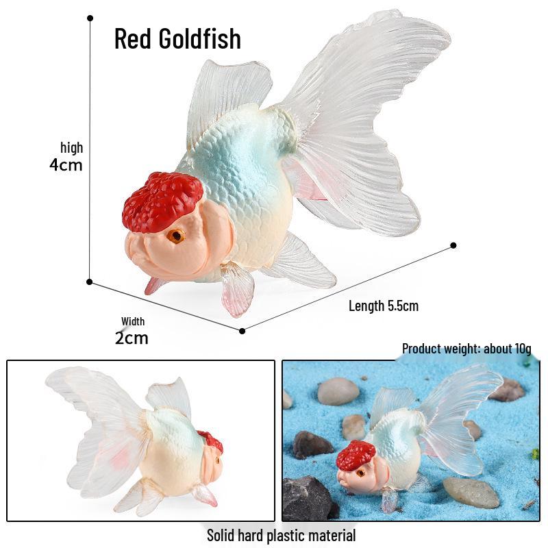 Solid Cross Water Drop Fish Simulation Toy Model - Bobo Sea Creature Ornament