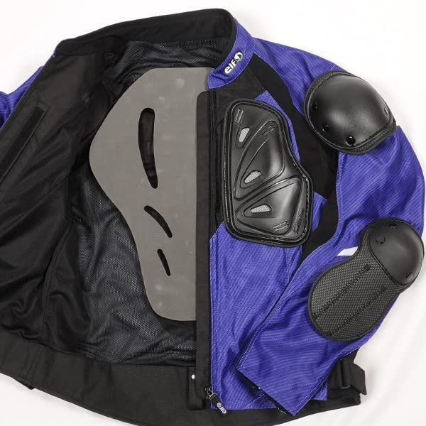 Elf Motorcycle Jacket, Sfida Jacket, White & Black, Size M, EJ-S113