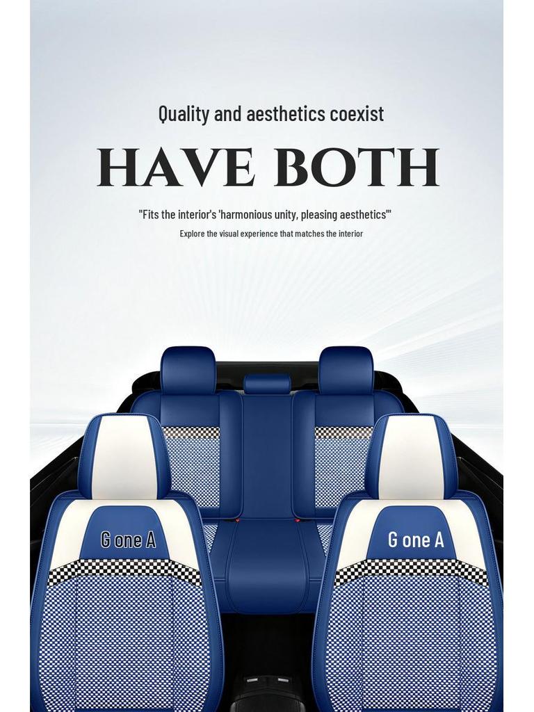 Bestune Cartoon Car Seat Cushion: Universal Leather-Linen Wrap for All Seasons