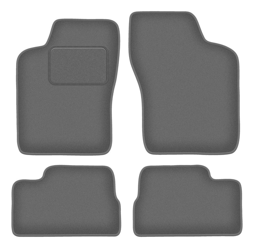 Veloursgraphit-Autofußmatten für: Opel Kadett E Schrägheck, Kombi, Limousine, Cabriolet (1984–1991)