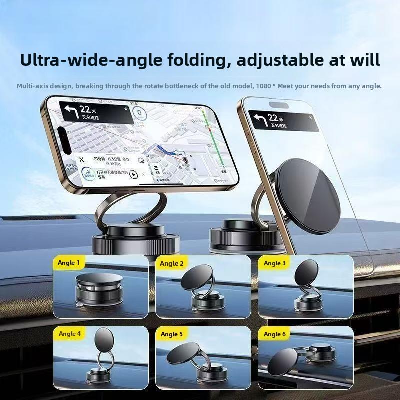 Vacuum Adsorption Magnetic Suction Car Mobile Phone Holder Suction Cup Car Navigation Support