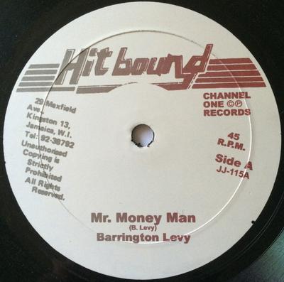 10inch Record BARRINGTON LEVY / SUPER CHICK - Mr. Money Man / Me A Champion JJ115 Hit Bound Jamaica Reggae, Ska & Dub Used