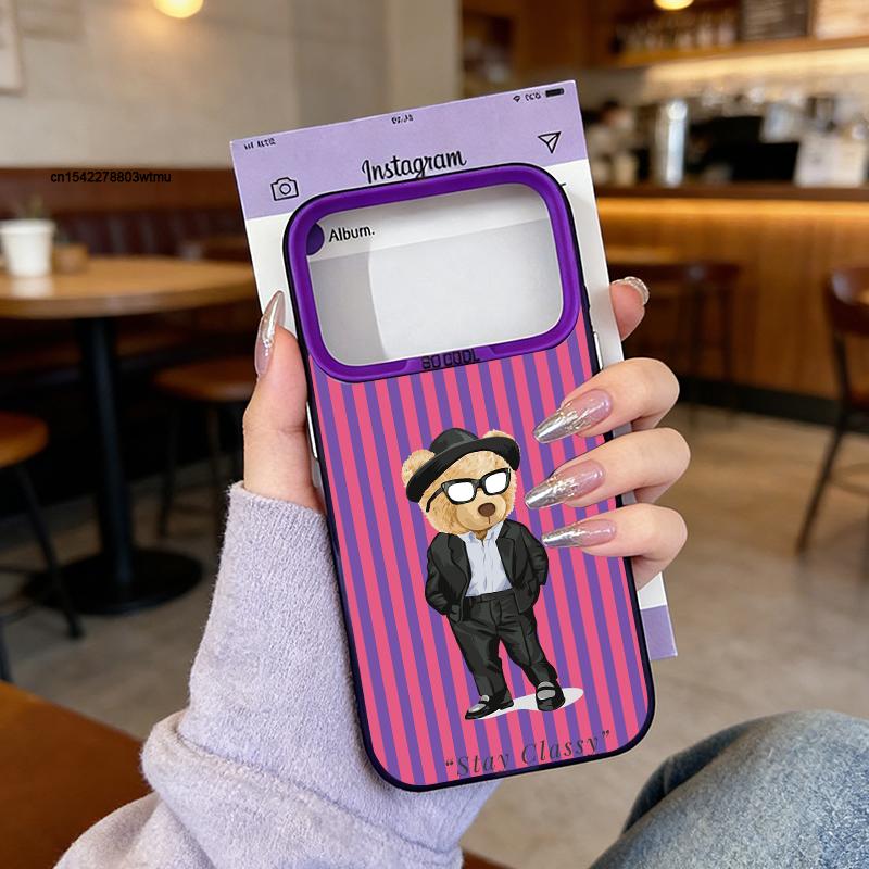 

Cool Cartoon Bear Striped Design Phone Case for Samsung Galaxy S26 S25 S24 S23 S22 S21 S20 Note20 FE Ultra Edge Plus 4G 5G Anti Samsung S20 Plus
