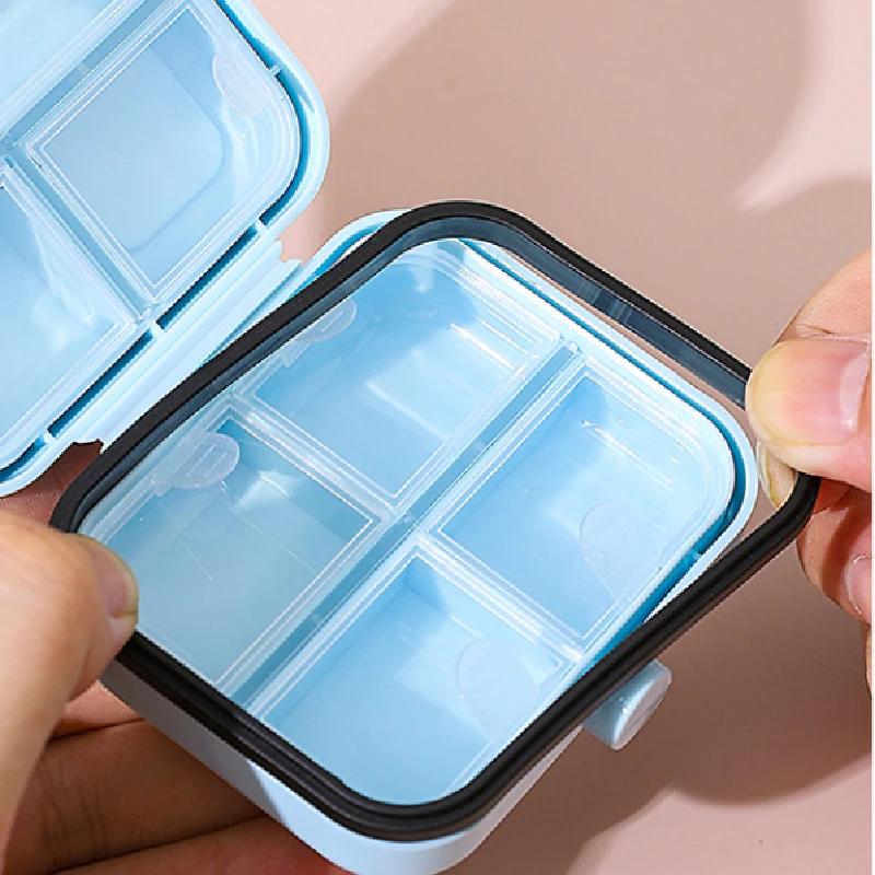 Portable Medicine Dispenser Daily Three-meal Medicine Reminder Box New Mini Travel Jewelry Storage Box Sealed and Moisture-proof