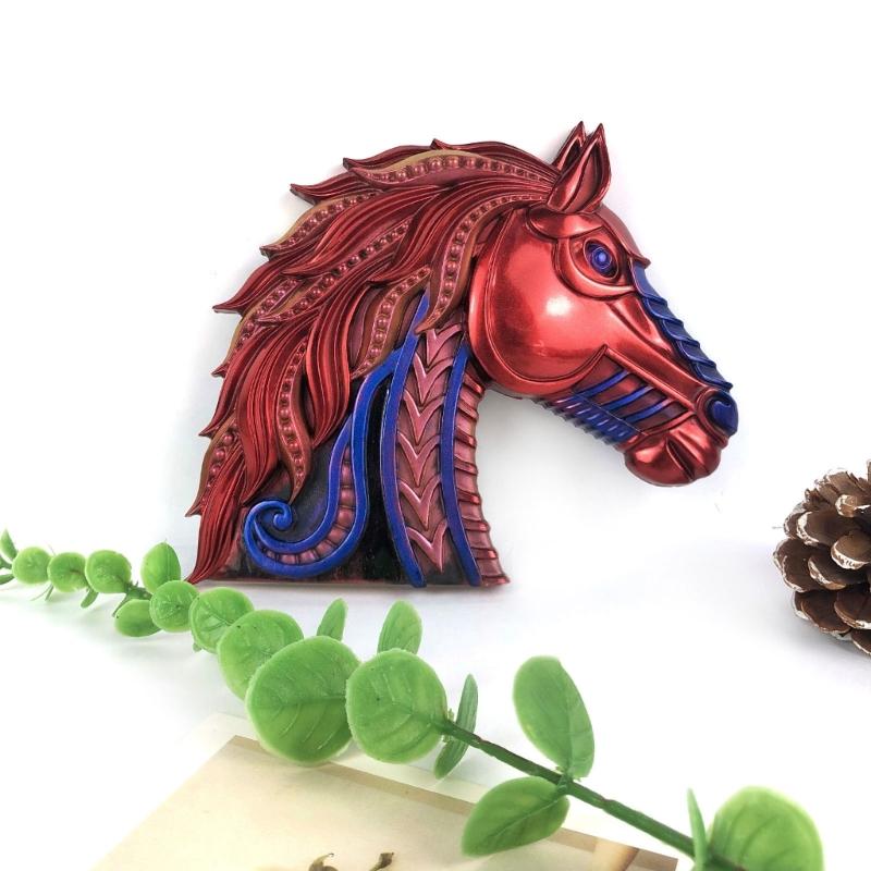 Durable Silicone Mold for Creating Horse Themed Wall Decor Great for Handmade Crafts and Artistic Crafts Wall Decoration